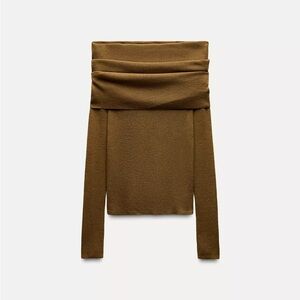 ZARA Off-shoulder knit top